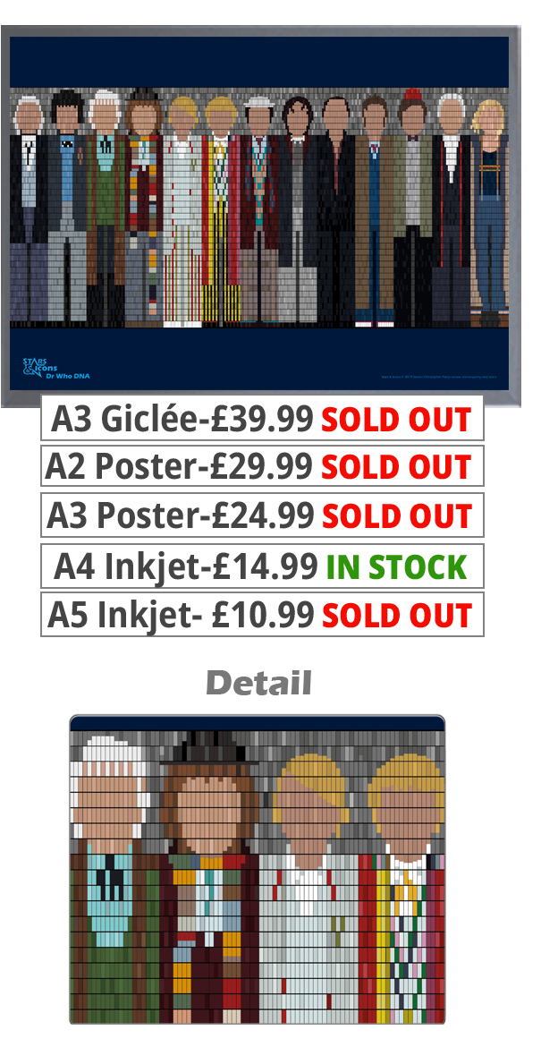 Doctor Who DNA 13 Drs Prints - Price From 10.99