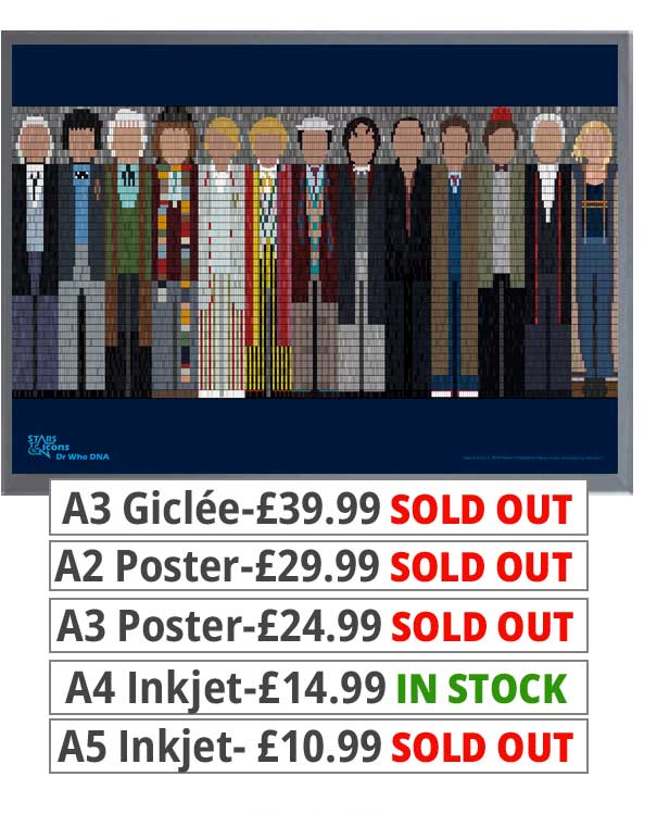 Doctor Who DNA 13 Drs Prints - Price From 10.99