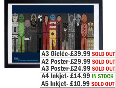 Dr Who 13 Enemies Print