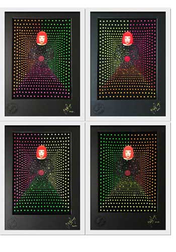 Yayoi Kusama - Infinity Collection 4 Framed Prints