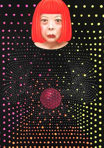 Yayoi Kusama - Infinity Zoom Framed Print