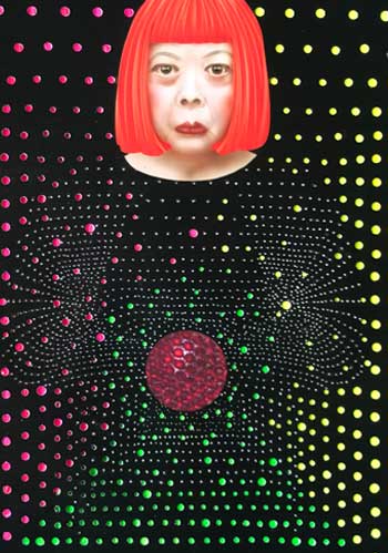 Yayoi Kusama - Infinity zoom 2 Framed Print