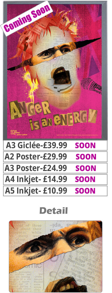 John Lydon Print - Price From 10.99