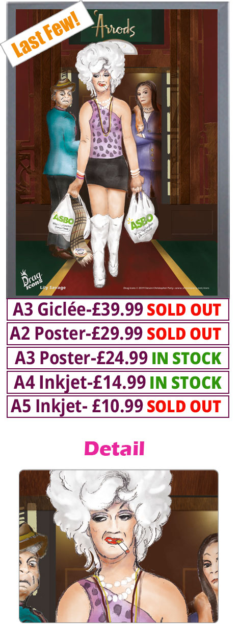 Drag Icons Lily Savage Print - Price From 10.99