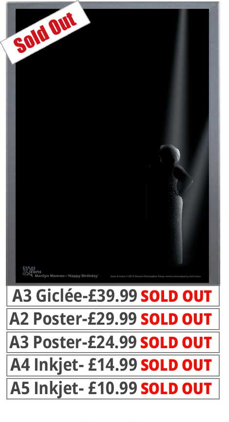 Marilyn Monroe Happy Birthday  Print - Price From 10.99