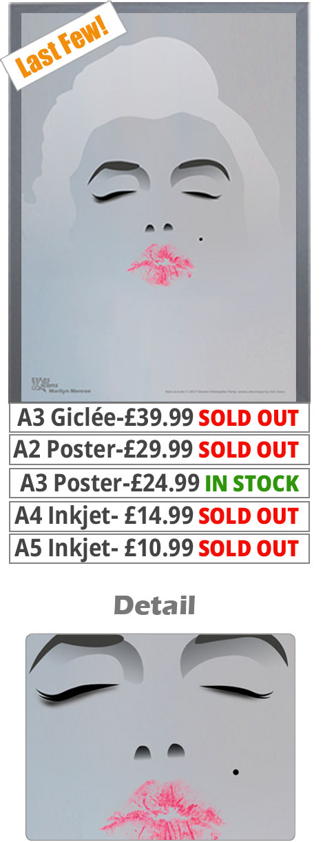 Marilyn Monroe Kiss Print - Price From 10.99