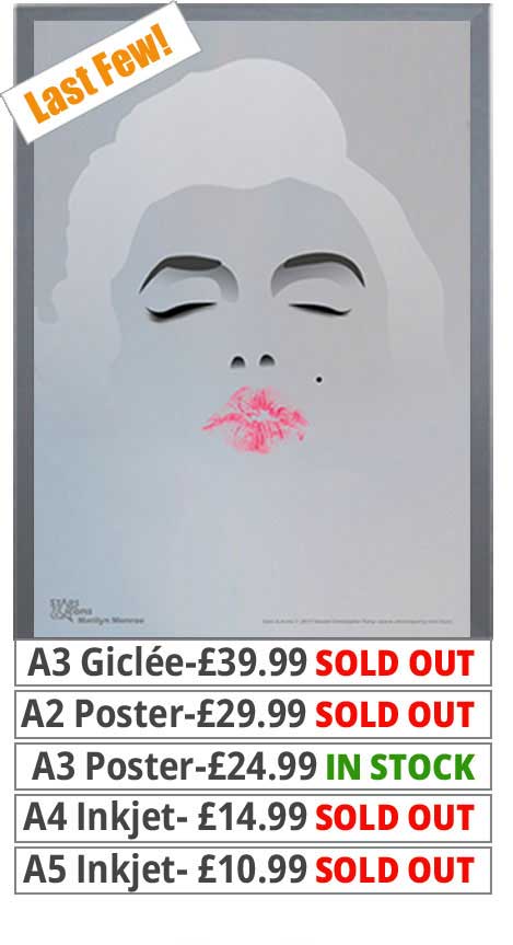 Marilyn Monroe Kiss Print - Price From 10.99