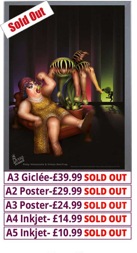 Drag Icons Ruby Venezuela Print - Price From 10.99