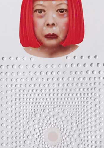 Yayoi Kusama 3 Mounted Print