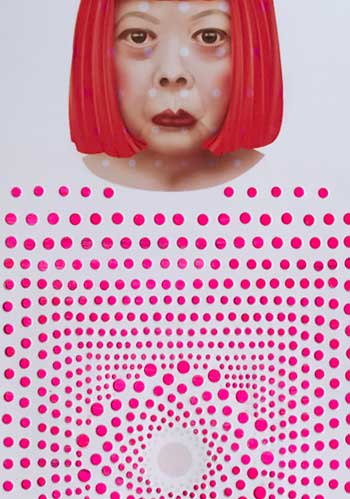 Yayoi Kusama 6 - Magenta A4
