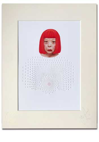Yayoi Kusama - A4 White Mounted Print