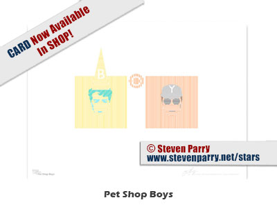 Stars & Icons series portrait Pet Shop Boys-copyright 2017 Steven Christopher Parry not for commercial use www.stevenparry.net/iands.html