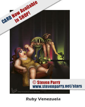 Drag Icons Ruby Venezuela & Venus Man Trap-copyright 2019 Steven Christopher Parry not for commercial use www.stevenparry.net/iands.html