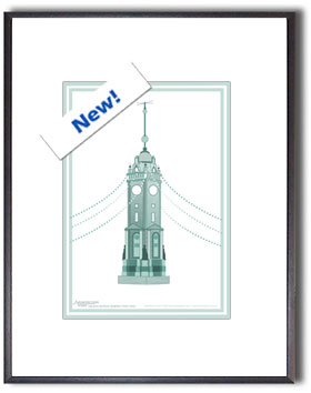 Brighton Icons Clock Tower- Print