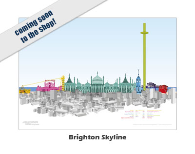 Brighton Skyline-copyright 2022 Steven Christopher Parry not for commercial use www.stevenparry.net/arc www.behance.net/stevenparry