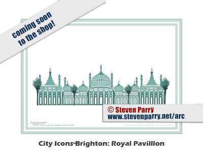 Brighton Icons Royal Pavillion-copyright 2022 Steven Christopher Parry not for commercial use www.stevenparry.net/arc www.behance.net/stevenparry