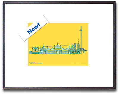 Brighton Vibrant Print