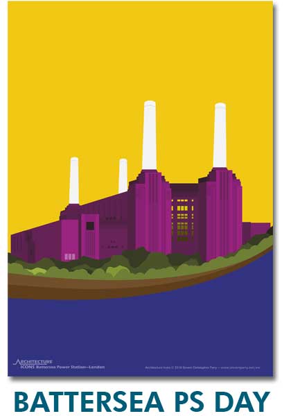 Battersea Power Station Day Print