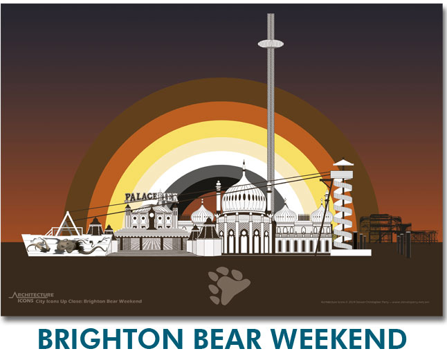 Brighton Bear Weekend Print