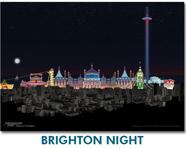 Brighton Night Print