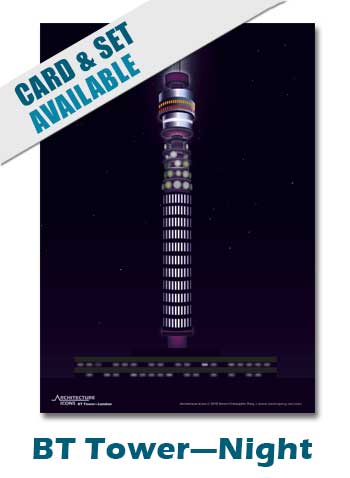 BT Tower Night Print