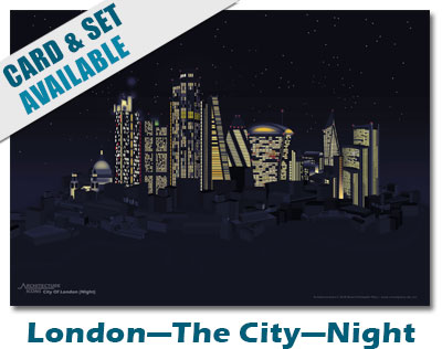 London The City Night Print