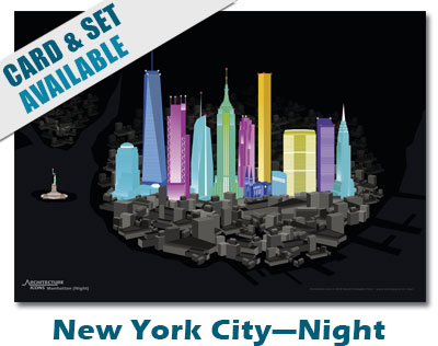 New York City Night Print