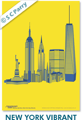 New York Vibrant Print