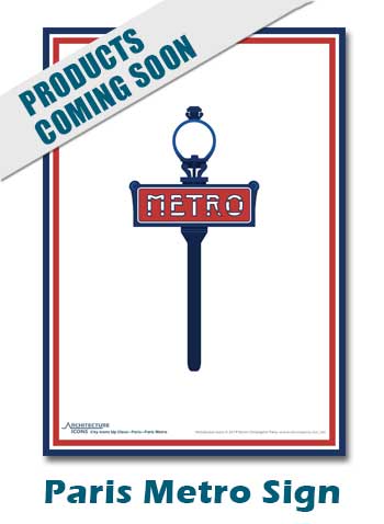 Paris Metro Sign Print