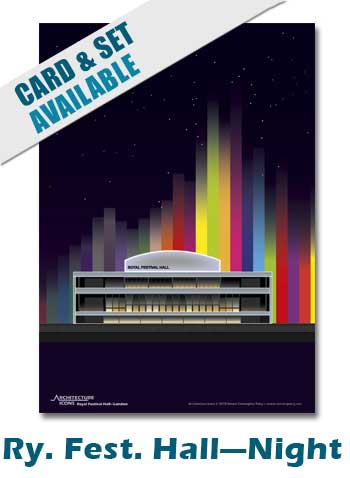 Royal Festival Hall Night Print