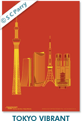 Tokyo Vibrant Print
