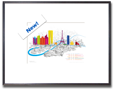 Paris Skyline Print