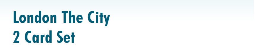 London The City- 2 card set