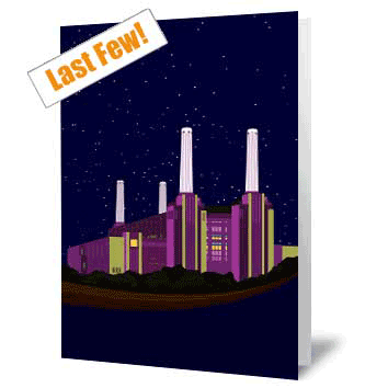 Battersea Power Station Night Card