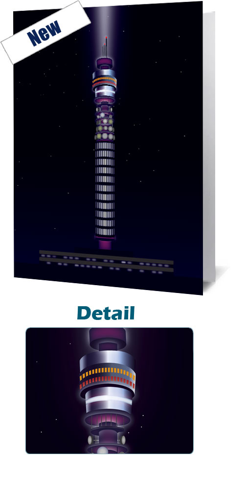 BT Tower Night Notecard £3.99