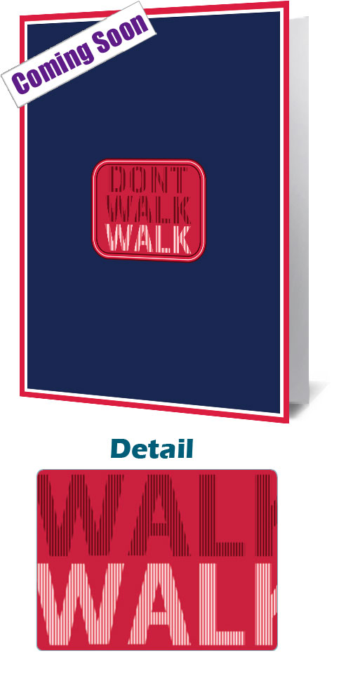 NYC Don't Walk Sign Notecard £3.99