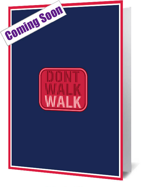 NYC Don't Walk Sign Notecard £3.99