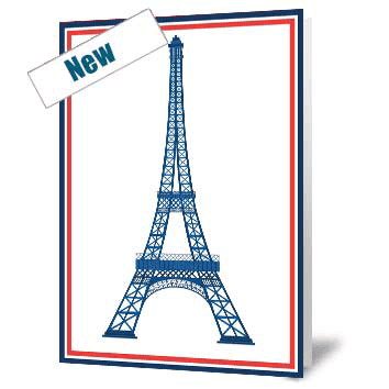 City Icons - Paris Eiffel Tower Card