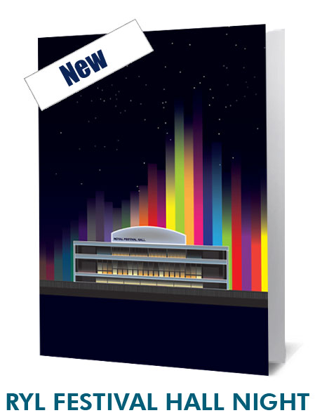 Royal festival Hall Night Notecard £3.99