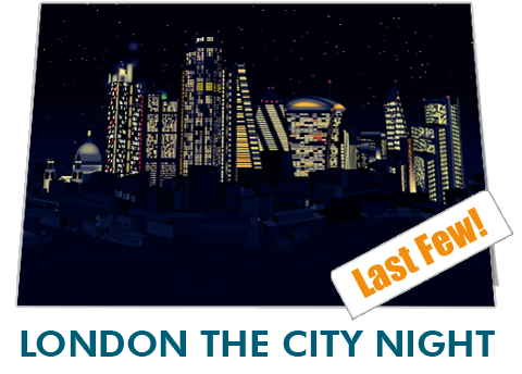 London The City Night Notecard £3.99