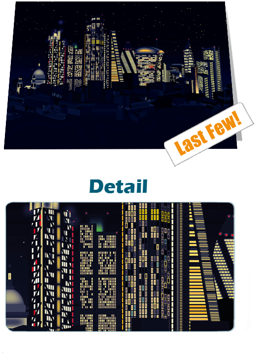 London The City Night Notecard £3.99