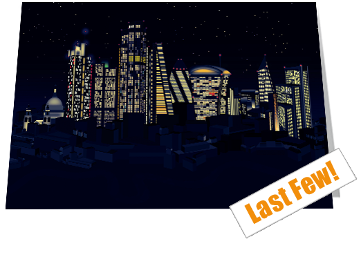 London The City Night Notecard £3.99