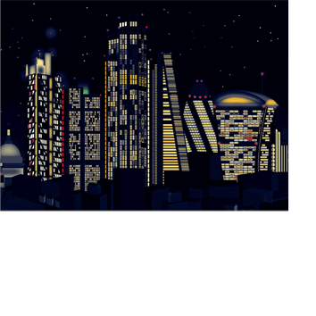 London The City — Night Skyline