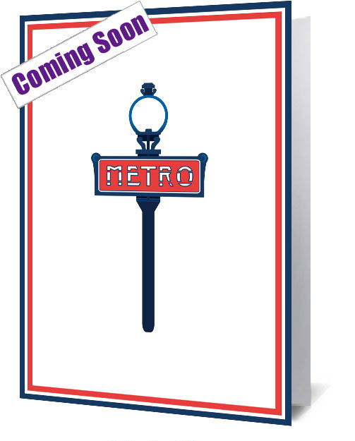 Paris Metro Sign Notecard £3.99