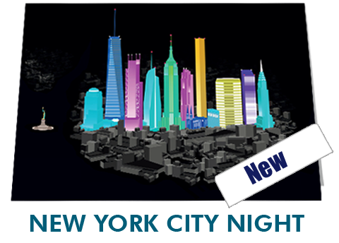 New York City Night Notecard £3.99