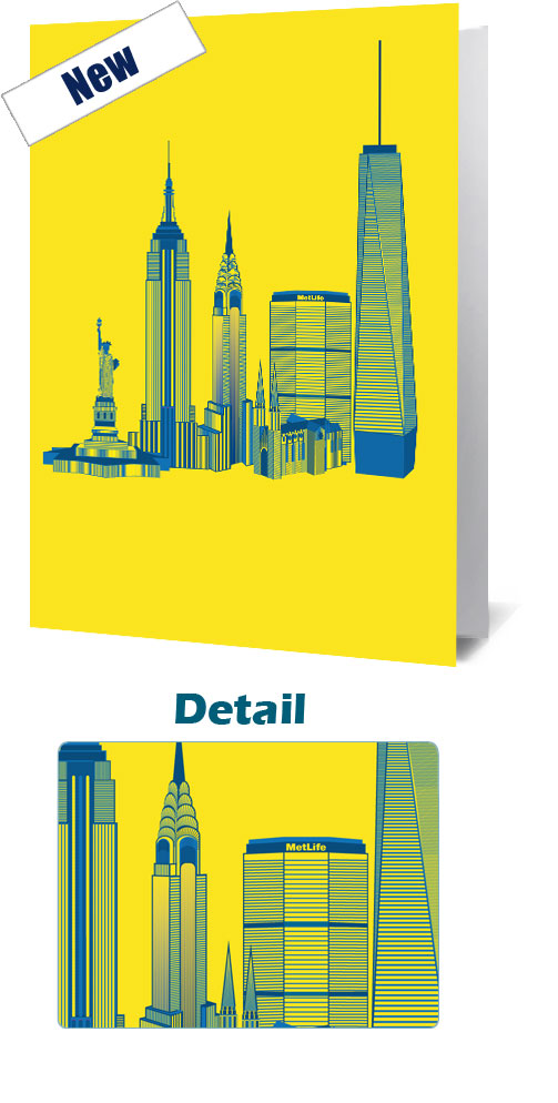 New York City Vibrant Notecard £3.99