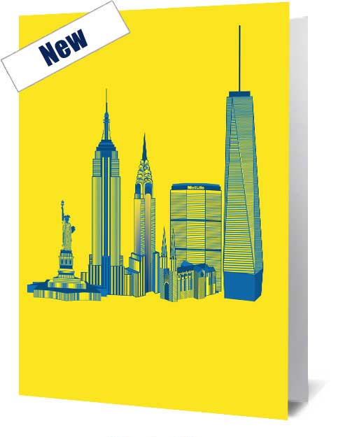 New York City Vibrant Notecard £3.99