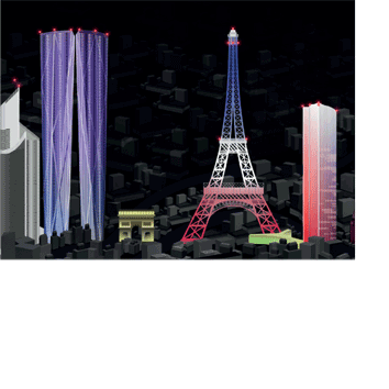 Paris Night Skyline