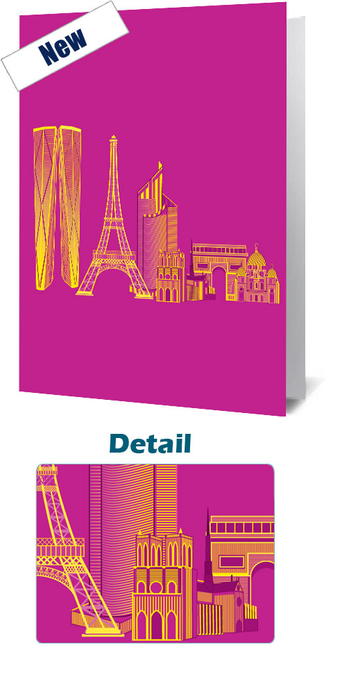 Paris Vibrant Notecard £3.99