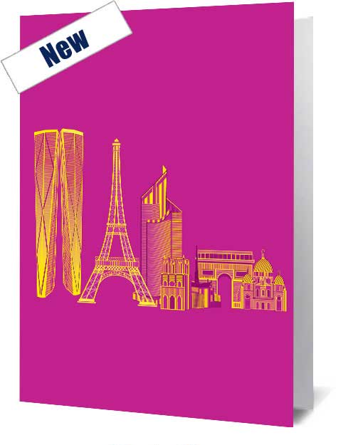 Paris Vibrant Notecard £3.99